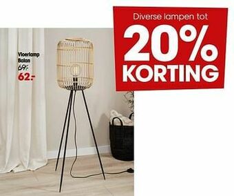 Kwantum Vloerlamp balan aanbieding