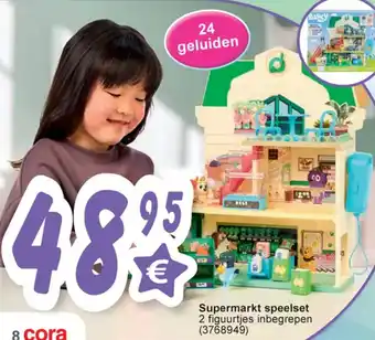 Cora Supermarkt speelset aanbieding