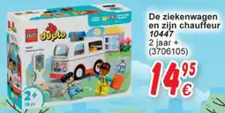 Cora Lego Duplo De ziekenwagen en zijn chauffeur 10447 aanbieding