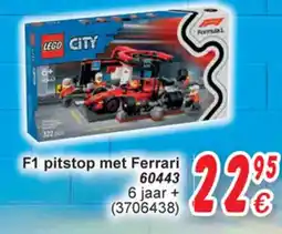 Cora Lego City F1 pitstop met Ferrari 60443 aanbieding