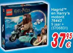 Cora Lego Harry Potter Hagrid™ en Harry's motorit 76443 9 jaar + aanbieding