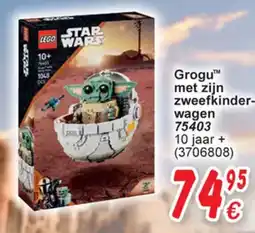 Cora Lego Star Wars Grogu met zijn zweefkinderwagen 75403 aanbieding