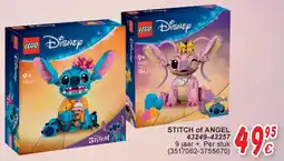 Cora Lego Disney stitch of angel 43249-43257 9 jaar + aanbieding