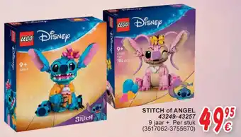 Cora Lego Disney stitch of angel 43249-43257 9 jaar + aanbieding