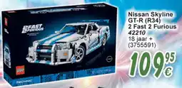 Cora Lego Technic Nissan Skyline GT-R (R34) 2 Fast 2 Furious 42210 aanbieding
