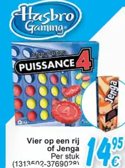 Cora Hasbro Gaming Vier op een rij of Jenga aanbieding