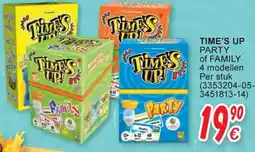 Cora Time's up party of family aanbieding