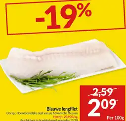 Intermarché Blauwe lengfilet aanbieding