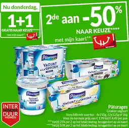 Intermarché Pâturages Griekse yoghurt aanbieding