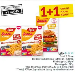 Intermarché Iglo Snack & Share aanbieding