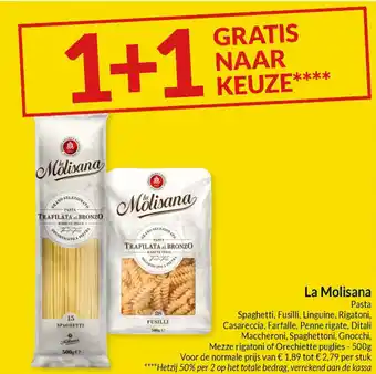 Intermarché La Molisana pasta aanbieding