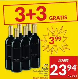 Intermarché IGT Pavia Cantina Della Torre Pinot Nero Rood aanbieding