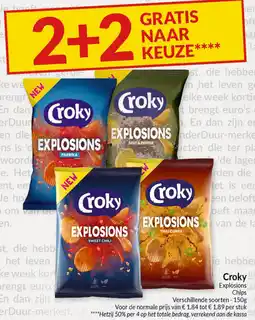 Intermarché Croky explosions chips aanbieding