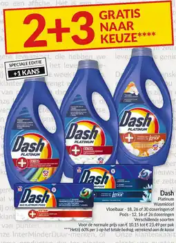 Intermarché Dash Platinum Wasmiddel vloeibaar of pods aanbieding