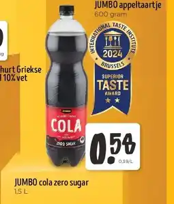 Jumbo JUMBO cola zero sugar 1,5 L aanbieding
