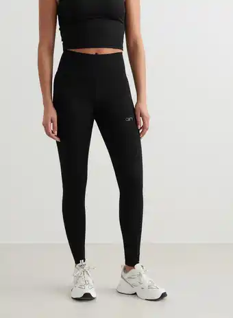 Decathlon Dames Yoga Legging Figuur Vormend Vochtafvoerend Zwart aanbieding