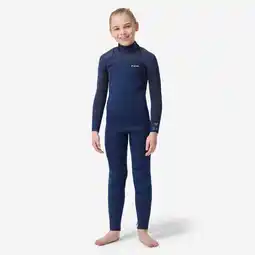 Decathlon Wetsuit voor surfen kinderen fullsuit 3/2 blauw/zwart aanbieding