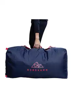 Decathlon Beschermhoes Rugzak 150 Liter adulti transporthoes rugzakhoes vluchthoes blauw aanbieding