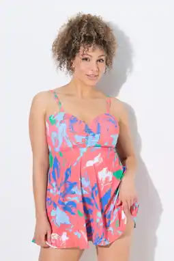Decathlon Dames Badjurk bloemen zachte cups met beugel stijlvolle bandjes aanbieding