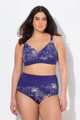 Decathlon Dames Bikini palmen zonder zachte cups verstelbare schouderbandjes gerecycled aanbieding