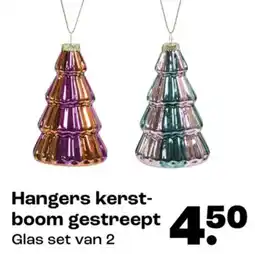 Kwantum Hangers kerst boom gestreept aanbieding
