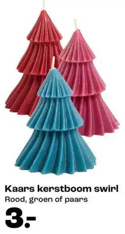Kwantum Kaars kerstboom swirl aanbieding