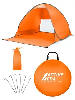 Decathlon 4 Persoons Strandtent met UV Bescherming - Oranje aanbieding