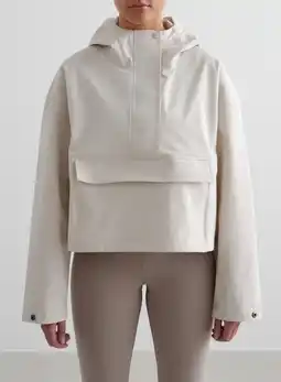 Decathlon Dames Jas Waterdicht Geknipt Anorak Beige aanbieding