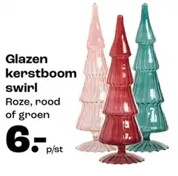 Kwantum Glazen kerstboom swirl aanbieding