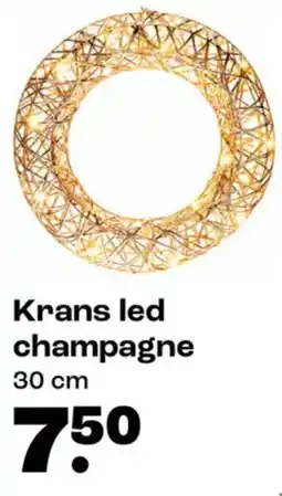 Kwantum Krans led champagne aanbieding