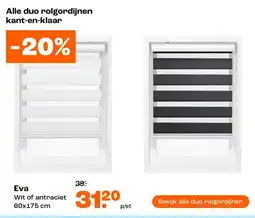 Kwantum Alle duo rolgordijnen kant-en-klaar Eva aanbieding