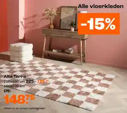 Kwantum AVloerkleden Alta Terra aanbieding
