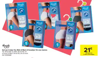 Carrefour Market Set van 3 slips Tai, Midi of Maxi of broekjes Tai aanbieding