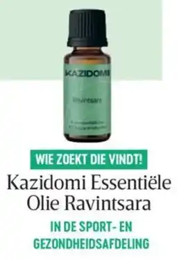 Delhaize Kazidomi Essentiële Olie Ravintsara aanbieding