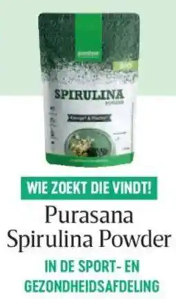 Delhaize Purasana Spirulina Powder aanbieding
