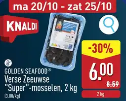 ALDI Golden Seafood Verse Zeeuwse superbmosselen aanbieding