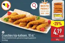 ALDI Crunchies kip-kalkoen, 10 st. aanbieding