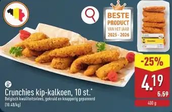 ALDI Crunchies kip-kalkoen, 10 st. aanbieding