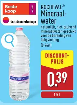 ALDI Rocheval mineraal water aanbieding