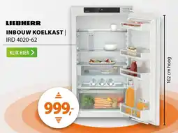 Expert Liebherr Inbouw Koelkast IRD 4020-62 aanbieding