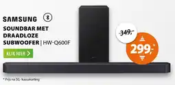 Expert Samsung Soundbar met Draadloze Subwoofer HW-Q600F aanbieding