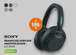 Expert Sony Draadloze Over-ear Hoofdtelefoon aanbieding