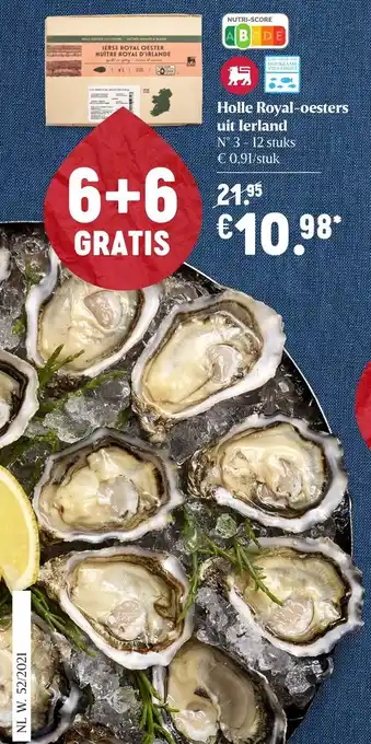 Holle Royal-oesters uit Ierland