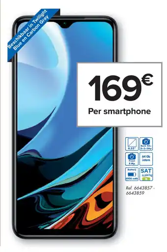 Carrefour Market Xiaomi Redmi 9T 64 GB aanbieding