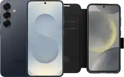 Coolblue Samsung Galaxy S25 512 Go Argent 5G + BlueBuilt Book Case Noir aanbieding