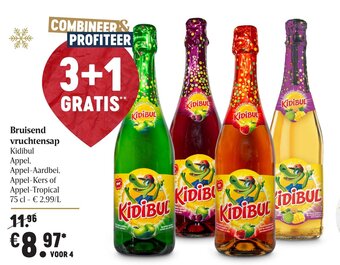 Delhaize Bruisend vruchtensap aanbieding