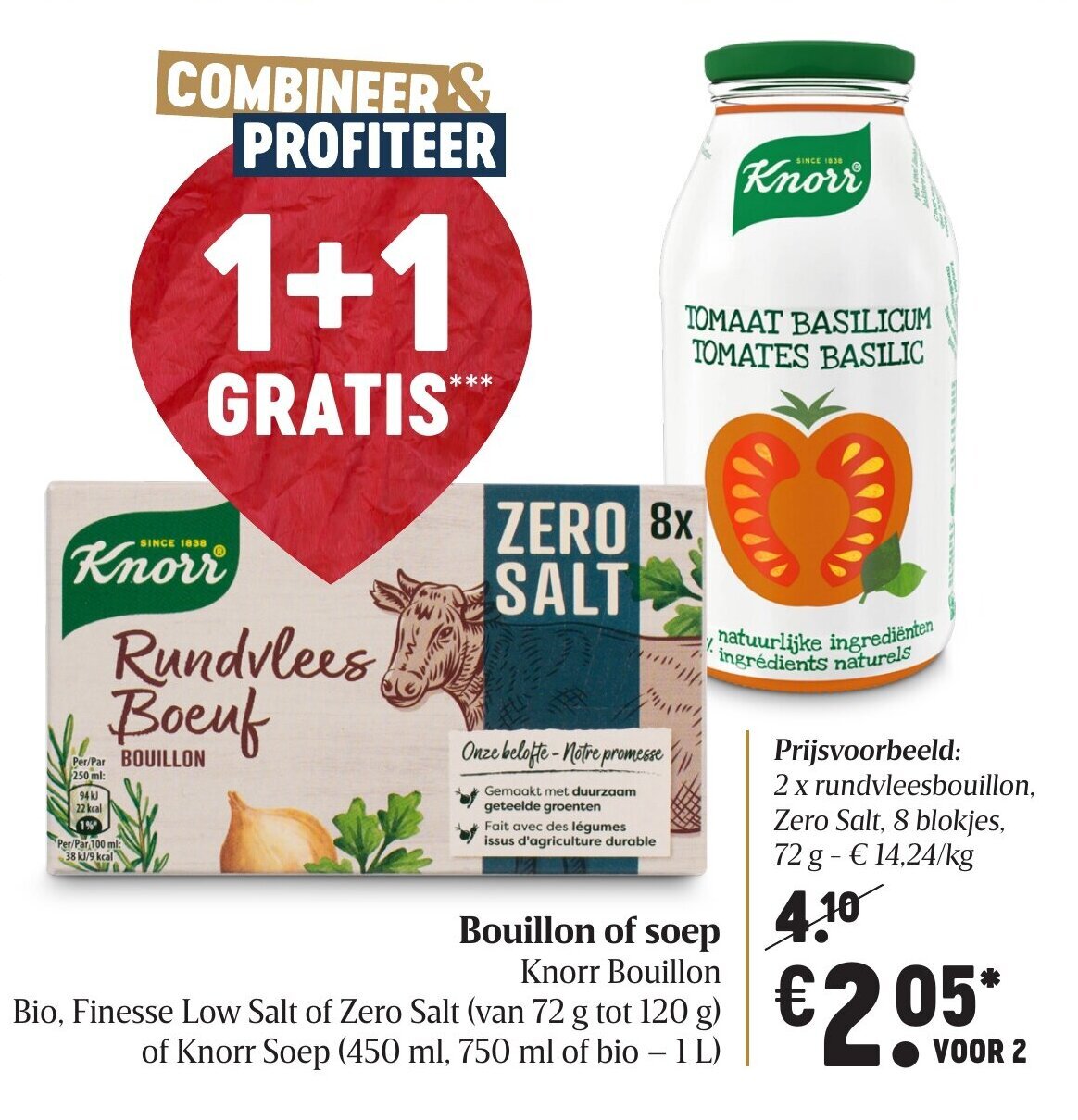 Bouillon of soep promotie bij Delhaize