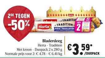 Delhaize Bladerdeeg aanbieding