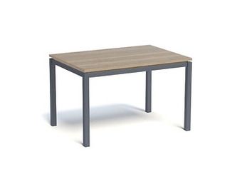 Deba Meubelen Tafel VICENZA - Antraciet/Eiken Natuur Hout aanbieding