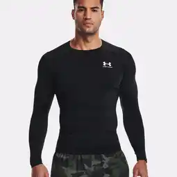 Decathlon Zwart Heatgear Longsleeve Shirt Voor Heren Under Armour aanbieding